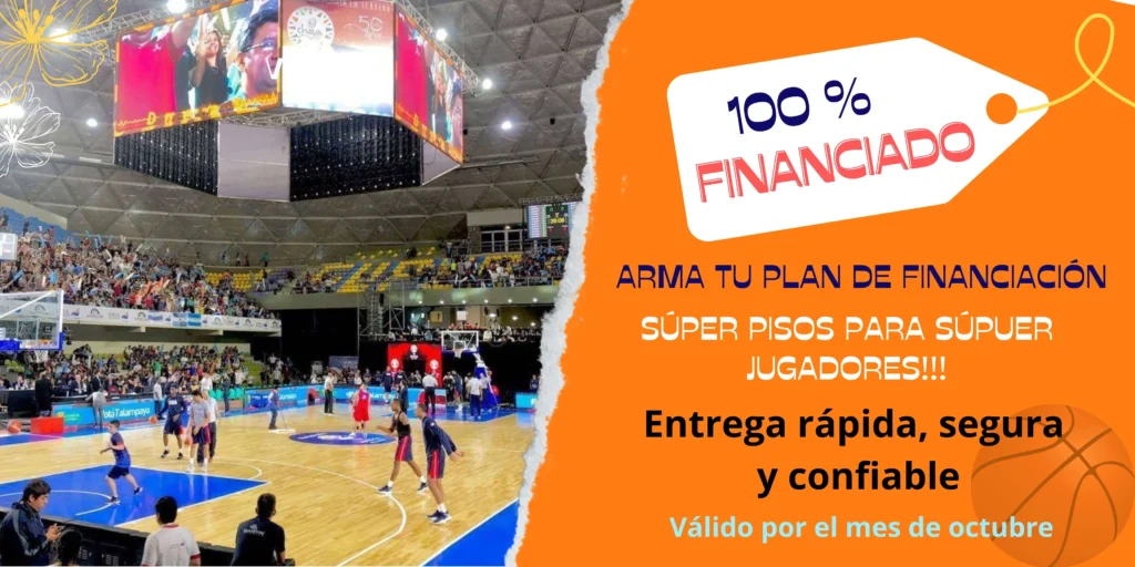 piso deportivo para basquet